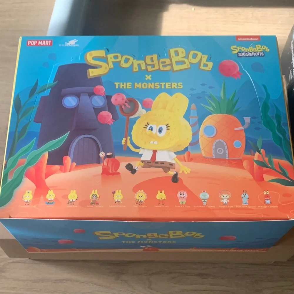 NWT Popmart xSpongeBob The Monsters Kids Toy Set New (full box!) - Picture 2 of 10